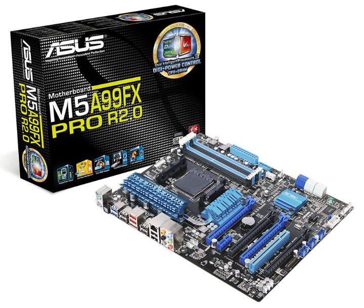 ASUS MB M5A99FX PRO R2.0 SOCKET AM3+ CHIPSET 990FX  4xDDR3 MAX 32GB DIMM 2xPS/2 ATX