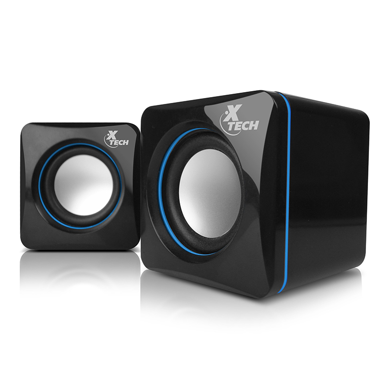 XTECH MM XTS-110 Bocinas 2.0 Canales 6watts USB 3.5mm