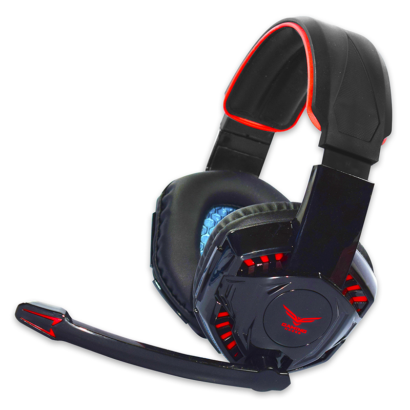 NACEB MM NA-638R AUDIFONOS C/MICROFONO GAMING ROJO