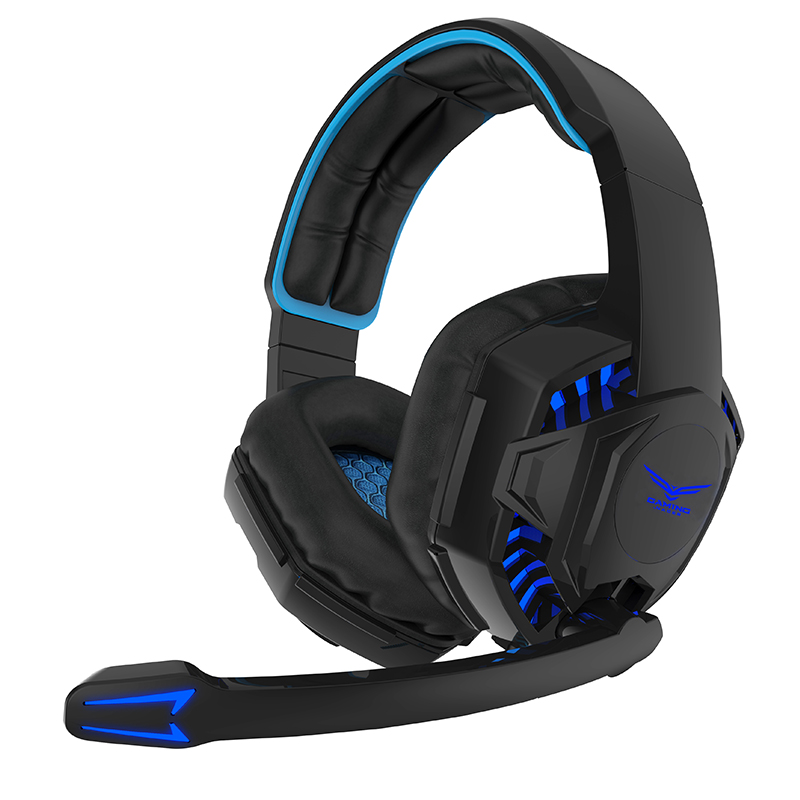 NACEB MM NA-638A AUDIFONOS C/MICROFONO GAMING AZUL