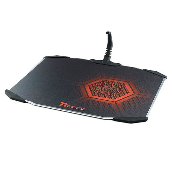 THE CA MP-DCM-BLKHSS-01 TTe DRACONEM Aluminum mouse pad 360*300*5MM 2 MM DE ALUMINIO SÃ“LIDO, CEPILLADO ACABADO ANODIZADO