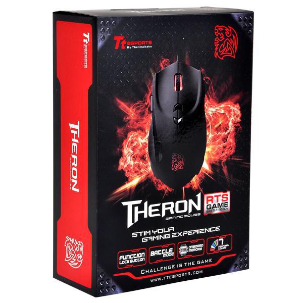 THE MS THERON MO-TRN006DT Tt ESPORTS USB LASER GAMING MOUSE 100 - 5600DPI AJUSTABLE CABLE 1.8 MTS