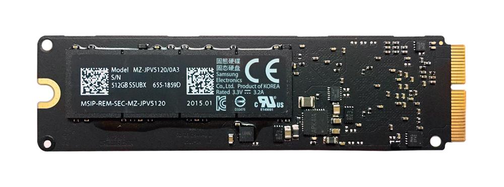 MZ-JPV5120/0A3 Samsung 512GB MLC PCI Express 3.0 x4 SSUBX Internal Disco duro solido (SSD)