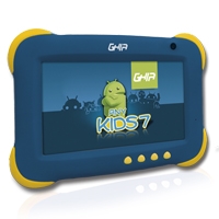 TABLET GHIA ANY KIDS 7" 27158N/5PTOS/DUAL 1.5GHZ/512MB/8GB/2CAM/WIFI/ANDROID 4.4/AZUL