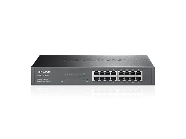 TP-LINK NP TL-SG1016DE SWITCH EASY SMART GIGABIT, 16 PUERTOS RJ45 10/100/1000MBPS, VLAN BASADA EN MTU/PUERTO/TAG, QOS, IGMP SNOOPING