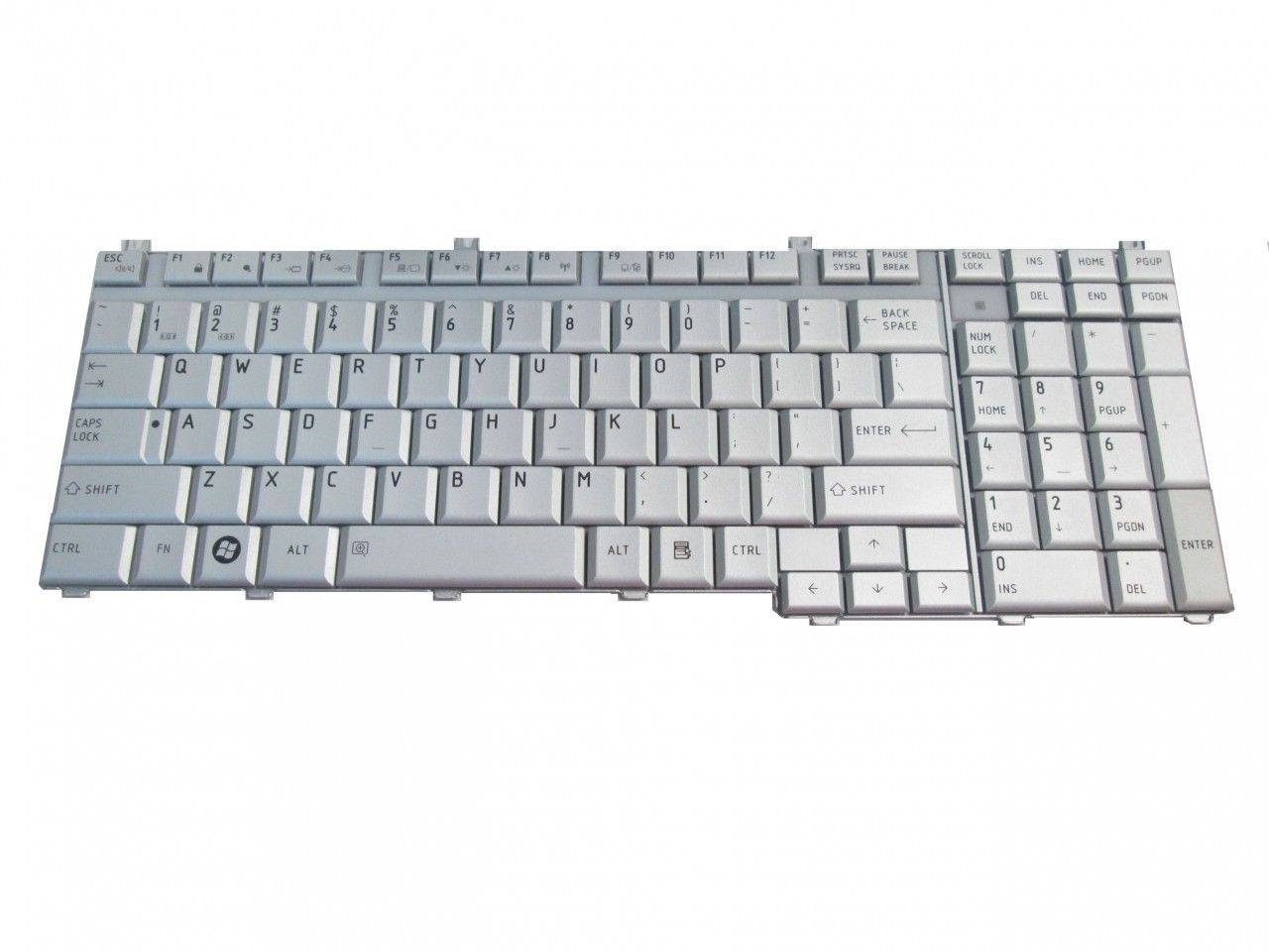 TOSHIBA SATELLITE P300 TECLADO PLATEADO -NSK-TBD01