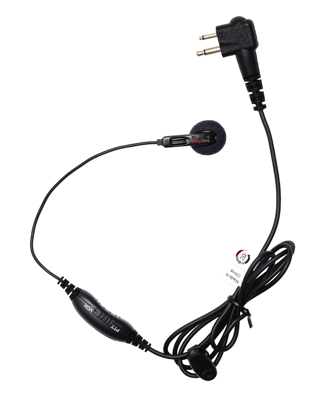 MOTOROLA PMLN6534 - MAG ONE EARBUD WITH INLINE MICROPHONE, PTT AND VOX