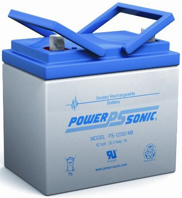 Powersonic PS-12350NB - 12 Volt/35 Amp Hour Sealed Lead Acid Battery ...