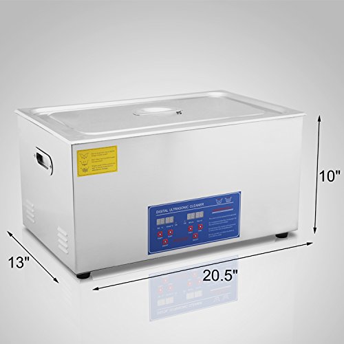 HFS (R) limpiador ultrasónico digital de grado comercial – acero inoxidable (22L-5.8GAL)PS-80A