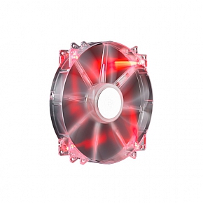 CM CA MEGAFLOW 200 RED LED SILENT FAN (R4-LUS-07AR-GP) FAN 200MM 700RPM CON 3-PIN 12V LED RED