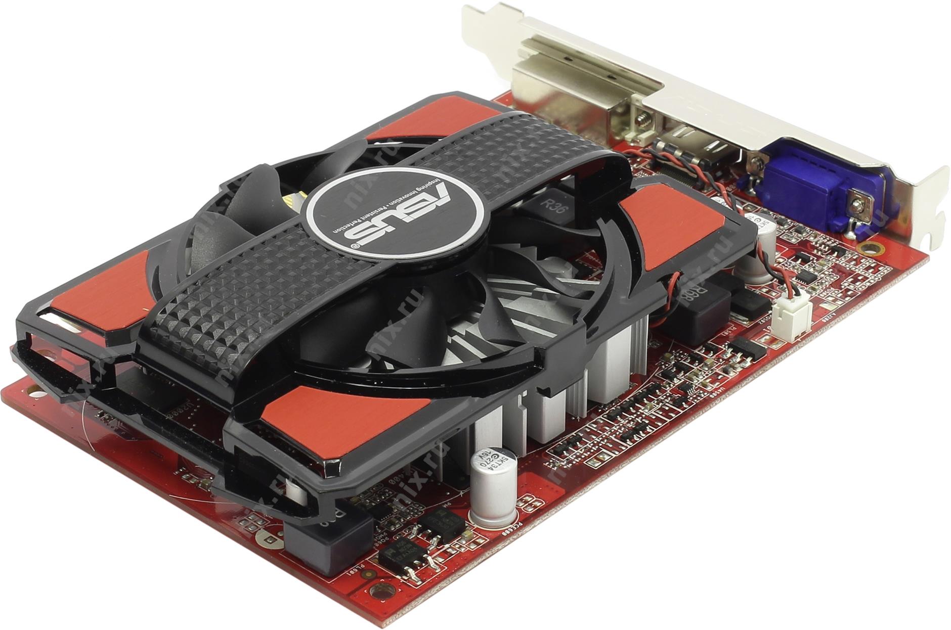 ASUS VC R7250-1GD5-V2, AMD RADEON R7 250, PCI EXPRESS 3.0, GDDR5 1024MB, MAX RESOLUCION 1920 X 1200. DVI, HDMI