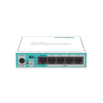 RouterBoard (hEX lite) 5 Puertos Fast Ethernet