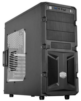 CM CS K350 RC-K350-KWN1-EN Midnight Black M/B microATX, ATX 5.25x3 (exposed) 3.5x1 (exposed), 6 (hidden) Exp Slots 7 Front 120mm red LED fan