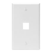 PLACA QUICKPORT PLACA SENCILLA 1 PUERTOS BLANCO LEVITON (41080-1WP)