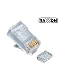 S901F - Conector PLUG RJ45 para cable UTP / CAT 6A / Con Guía / Paquete 100 piezas