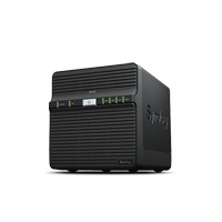 NAS SYNOLOGY DS418J 4 BAHIAS/HASTA 40TB/DOBLE NUCLEO 1.4 GHZ/1 GB DDR4/LAN GIGABITX1/USBX2 3.0/3.5 SATA HDD/2.5 SATA HDD/2.5 SATA SSD