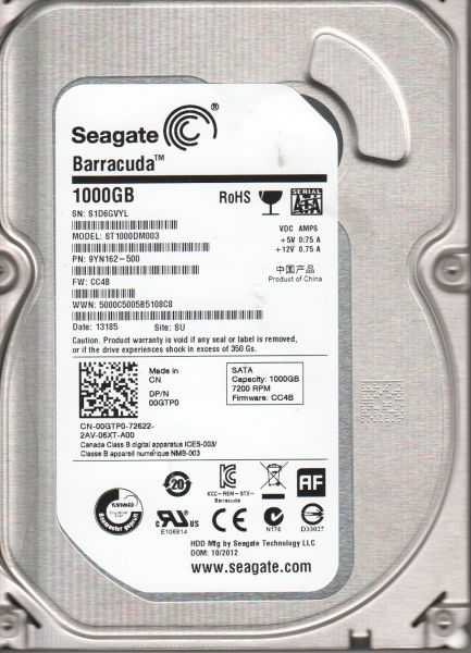 SEAGATE HD ST1000DM003 1TB SATA 3.5