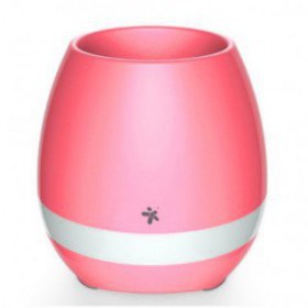 STYLOS MM STSPLX1R BOCINA PLANTA ROSA con BLUETOOTH 4.1 LUZ LED Salida  5W SENSOR DE MOVIMIENTO