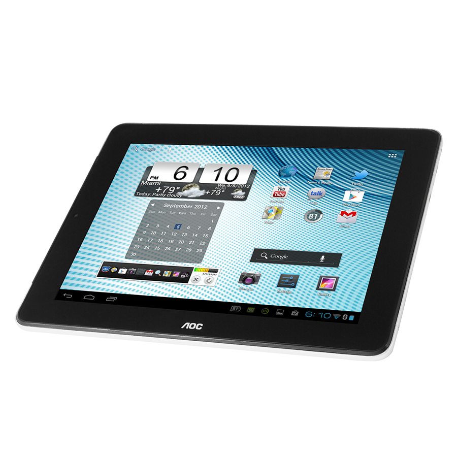 TABLET AOC U107 10" 1.8 Q.CORE 1GB RAM 32GB DD CAM 5/2MP ANDR 4.4 NEG