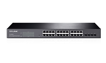 TP-LINK NP TL-SG2424 Smart Switch Web Inteligente de 24 Puertos Gigabit L2, 24 Puertos RJ45 de 10/100/1000Mbps, 4 ranuras combo SFP que soportan mÃ³dulos MiniGBIC, VLAN Basado en el Puerto