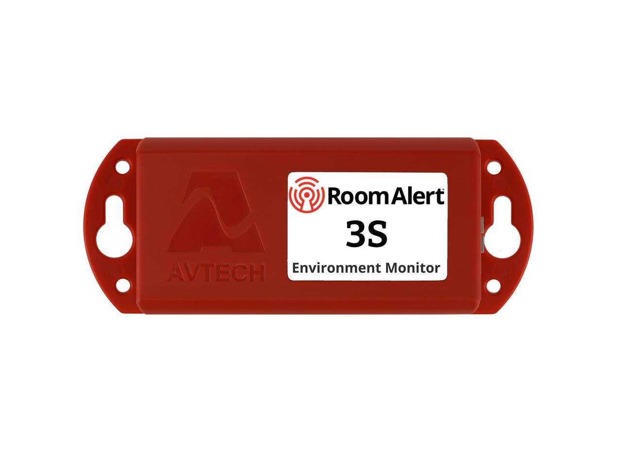 ROOM ALERT 3S ENVIRONMENT MONITOR BUILT-IN TEMPERATURE SENSOR, SUPPORTS SSL/TLS, 2048-BIT ENCRYPTION, SNMP V3, 24/7 ALERTING & REPORTING, MADE IN USA