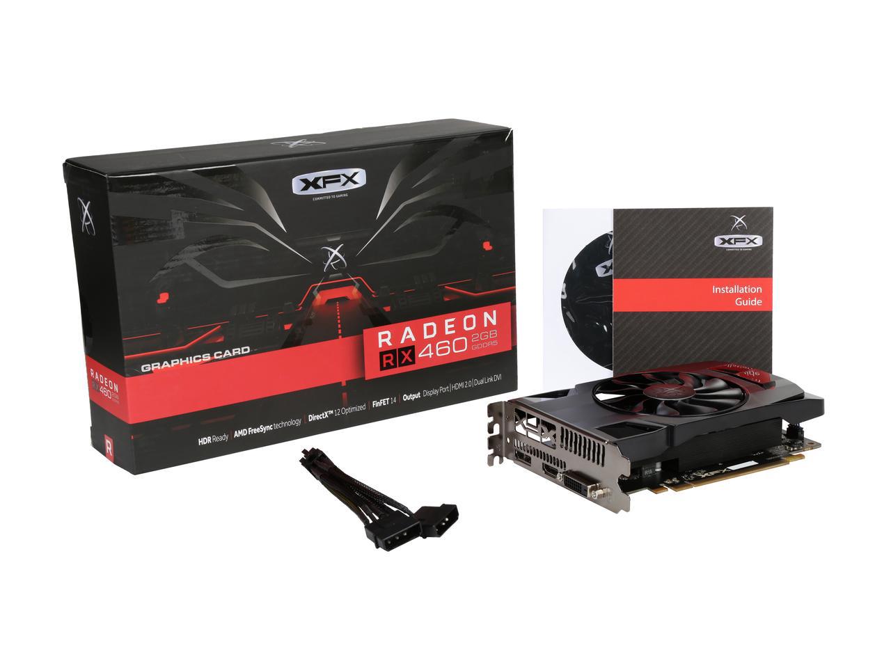 MSI VC RX 460 2G OC, RADEON RX 460, PCI EXPRESS 3.0, GDDR5 2GB, DISPLAY PORT X 1, HDMI X 1, DL-DVI-D X 1, MULTIVIEW X 2