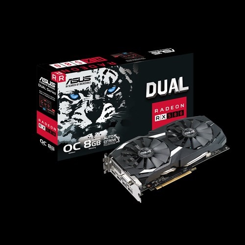 ASUS VC DUAL-RX580-O8G RX 580 Dualfan OC 8G GDDR5 256B DP/HDMI/DVI GAM 8c