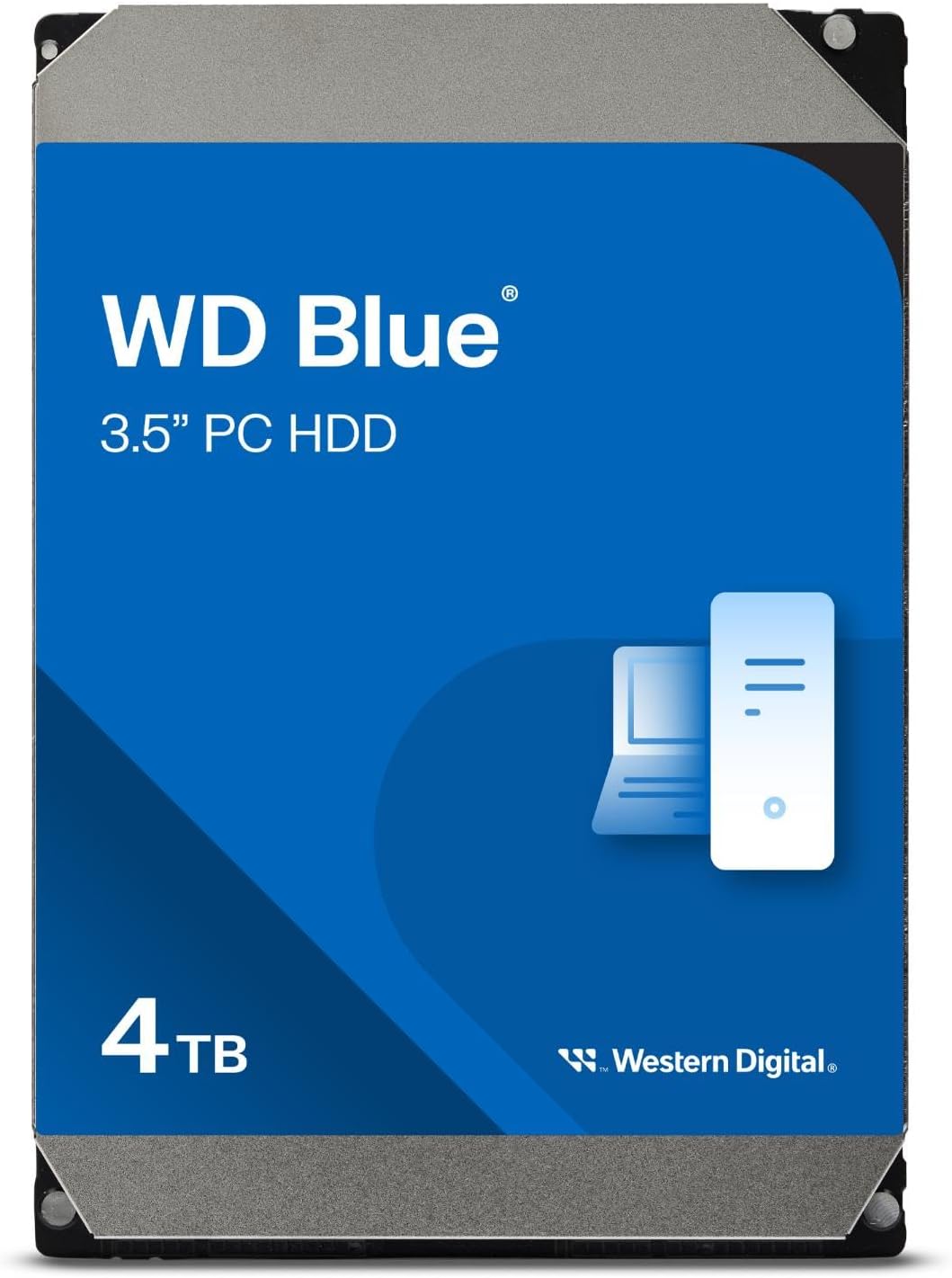 Western Digital 4TB WD Blue PC Disco Duro Interno HDD - 5400 RPM, SATA 6 GB/s, caché de 256 MB, 3.5" - WD40EZAX