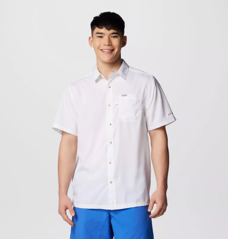 CAMISA BLANCA COLUMBIA MANGA CORTA XM0692-100