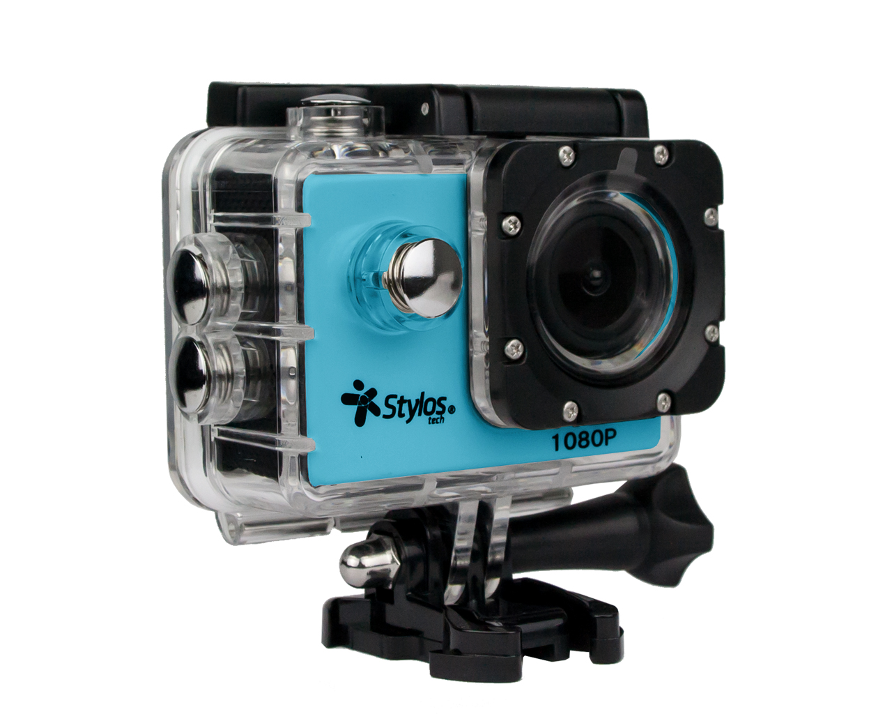 CAMARA DIGITAL DEPORTIVA STYLOS LCD 1.5" 12MPX HD C/AGUA AZUL