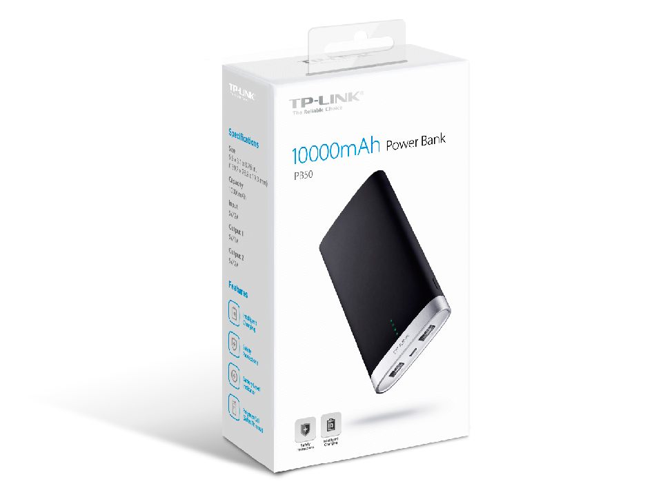 POWER BANK TP-LINK/10000mAh/2PTOS USB/PB50