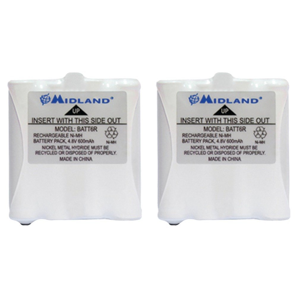 Midland AVP8 Nickel Metal Hydride Battery Packs for LXT Series GMRS Radios - Pair