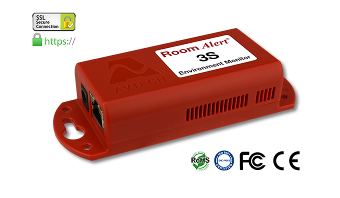 Consola para monitoreo de site Avtech Room Alert RA3S-ES0-BAS