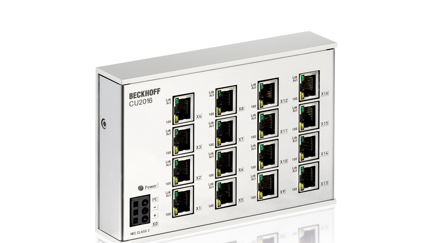 ETHERNET SWITCH CU2016-0000 BECKHOFF