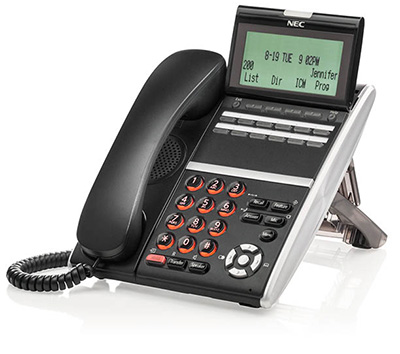 NEC ITZ-12D-3 (BK) TEL DT830 IP 12 BOTONES PANTALLA PUNTO FINAL TELEFONO NEGRO   660002