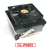 THE CA CL-P0503 DIM 104.7 x 80.7 x 47.6 mm FAN 80mm 2900 rpm Â± 10% 3Pin AMD FM2/FM1/AM3+/AM3/ AM2+/AM2/K8