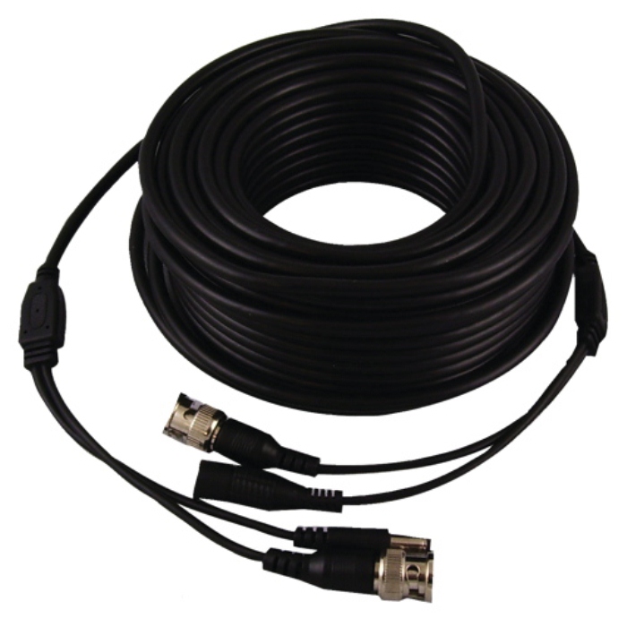 VONNIC CB CB100B CABLE 100ft CCTV Siamese Pre-Made RG59+18/2 Black Retail