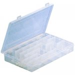 Plastic Box w/dividers 11 X 7 X 1.75