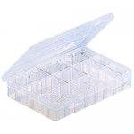 Plastic Box w/dividers 8 X 5.25 X 1.5