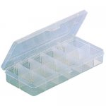 Plastic Box w/dividers 10 X4.75 X 1.5