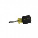 Slotted Screwdriver, 1/4"x1-1/2", Rubber Grip