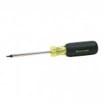 Robertson Screwdriver, S0x4", Rubber Grip