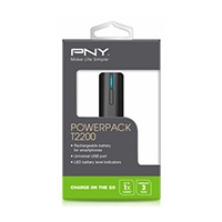 BATERIA DE RESPALDO (POWER BANK) PNY T2200 2200MAH MICRO USB SMARTPHONE Y TABLETS C/CABLE MICRO USB