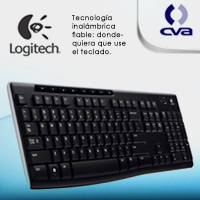 TECLADO LOGITECH K270 NEGRO MULTIMEDIA (MINI RECEPTOR USB) PC