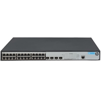 SWITCH HP 24 PUERTOS GIGABIT 1920-24G-POE+ (370W) , 4SFP, RACK, ADMINISTRABLE, QOS, SMART