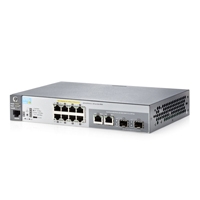 SWITCH HP ARUBA 8 PUERTOS 10/100 MBPS 2530-8-POE+(67W), 2 DUAL RJ45/SFP RACK, ADMINISTRABLE, QOS, CAPA 2