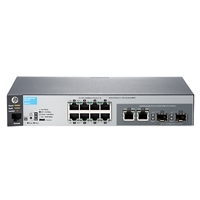 SWTICH HP ARUBA 8 PUERTOS GIGABIT 2530-8G 2 DUAL RJ45/SFP RACK ADMINISTRABLE QOS CAPA 2