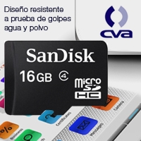 MEMORIA SANDISK 16GB MICRO SD CLASE 4 C/ADAPTADOR