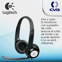 DIADEMA LOGITECH H390 NEGRO CONECTOR USB CONTROL DE AUDIO INTEGRADO