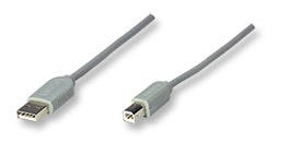 CABLE USB A-B 4.5 M GRIS